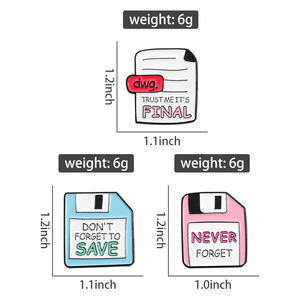 ไม่เคยลืมไว้ใจฉันมันเป็นเข็มกลัดสุดท้ายบันทึกรายการโน้ตเข็มกลัดเคลือบบัตรลายการ์ตูนสร้างสรรค์ของขวัญ - Product Image 6