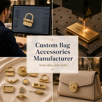 Serrure à torsion personnalisée en alliage de zinc pour sac à main, accessoires de luxe en métal pour sacs