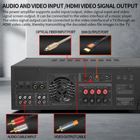 Système de son home cinéma PAHOPE 2.0 stéréo sur pied, tour HIFI, ensemble d'enceintes en alliage d'aluminium, combinaison amplificateur