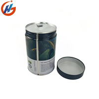Boîte cylindrique personnalisée en fer de qualité alimentaire pour le stockage de grains de café, thé et café en bobine, 340g, 500g, 250 grammes, avec valve de dégazage