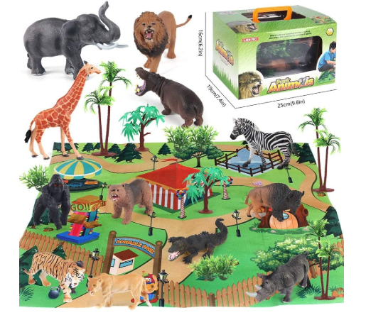 25 Pieces Animal Toys Figurines Montessori
