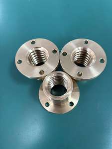 TR20X4 Messing Trapezgewindemutter Direktvertrieb ab Werk Kundenspezifische Gewindelänge und Herstellung Rechts - Product Image 4