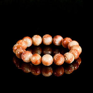 Bracelet rond en jadéite naturelle chauffée, motif porte-bonheur rouge, pour hommes et femmes, mode générale, vente en gros SL159 - Product Image 2