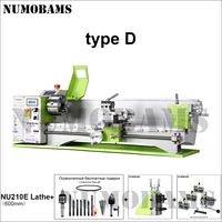 NUMOBAMS NU210E-600 1100W Mini tour CNC pour métaux avec filetage automatique gauche et droit