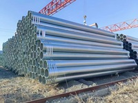 Tuyau en acier galvanisé à chaud Q235B, directement de l'usine, pour structure de support de rayonnage d'entrepôt
