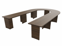 Système de bureau modulaire contractuel, table de réunion en bois extensible pour bureau, salle de formation, projet OEM