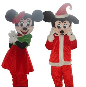 Funtoys Christmas <span class=keywords><strong>Mickey</strong></span> Mascot Costume per adulti Cartoon Animal Cosplay per carnevale festa di natale celebrazione pubblicità - Product Image 4