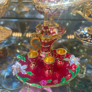 <span class=keywords><strong>Artigianato</strong></span> <span class=keywords><strong>Etnico</strong></span> dello Xinjiang, Piccola Bottiglia di Vino in Metallo, Regali, Ornamenti Colorati, Utensili Incisi, Armatura Commemorativa per Compleanno - Product Image 4