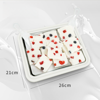 Plaque à rouleaux de crème glacée en acier inoxydable avec 2 spatules réutilisables pour une préparation facile de crème glacée roulée maison - Ice Roller