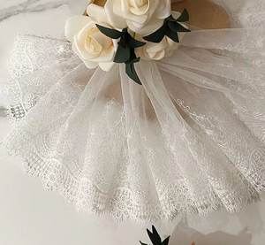 Zarif el yapımı çevre dostu ince iplik çiçek nakış örgü dantel 100% Polyester çocuk giyim konfeksiyon Lolita-HB008 - Product Image 3