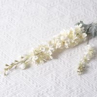 Offre Spéciale : Centre de Table de Mariage en Soie Faite Main, Delphinium et Larkspur, Échantillon Gratuit pour Décoration de Salon et de Cérémonie de Remise des Diplômes