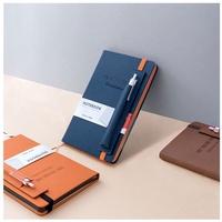 Carnet de notes en cuir PU personnalisé pour cadeaux d'affaires, agenda 2026 avec stylo, couverture rigide, impression d'agenda, planificateur budgétaire A5, journal