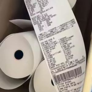 High Quality 48g Thermal Paper Roll 57x40mm Single Layer 100% Wood Pulp Factory Direct for Cash Register <b>POS</b> <b>Systems</b> Paper Core - Product Image 5
