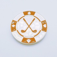 Marqueur de balle de golf style jetons de poker, multicolore, haute précision, avec positionnement magnétique, logo personnalisé, accessoire de golf