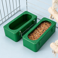 Mangeoire automatique pour pigeons en plastique, mangeoire pour oiseaux en cage, bol pour oiseaux