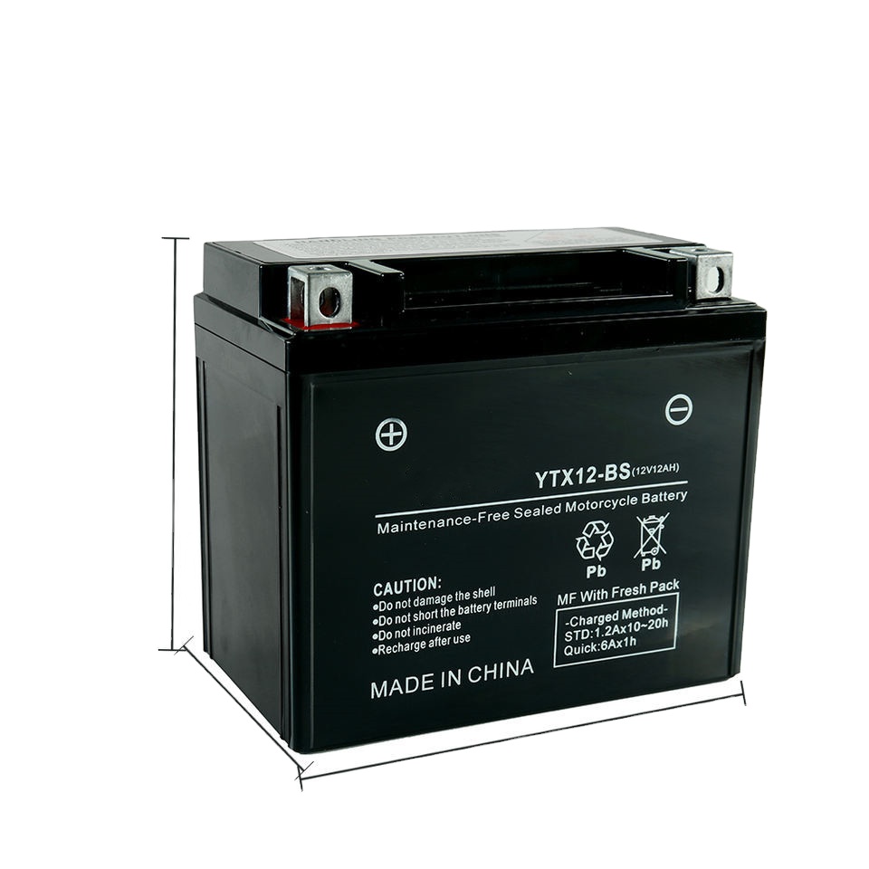 12 v7ah yt7bs Blei-Säure-Batterie 12n9l-bs Blei-Säure-Batterie Chinesische Motorrad batterie