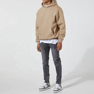 Sudadera de punto de gran tamaño para hombre y mujer, jersey de peso pesado, sudadera holgada de gran tamaño, estilo urbano, forro polar grueso, estampado alto, talla grande personalizada - Product Image 3