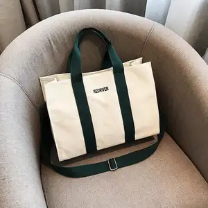 Bolsa de compras reutilizable, marca de papel blanco, bolso de hombro para mujer, bolsas para bebidas con pajitas, bolsas de plástico para bebidas con