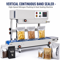 Scelleuse verticale portable semi-automatique Powershine pour sachets de thé et aliments pour animaux, machine de scellage continu pour canettes et plastiques