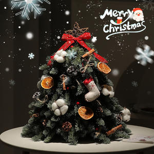 2025 nouveau <span class=keywords><strong>sapin</strong></span> de Noël noble-<span class=keywords><strong>petit</strong></span> décor de bureau artificiel, ornement de vacances bricolage pour salon à la maison - Product Image 3