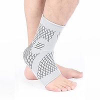 Vente en gros d'attelle de soutien de cheville élastique de compression bandage de pied enveloppe de cheville pour la protection sportive