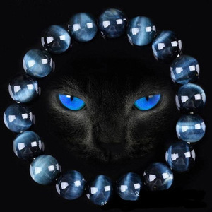 Silple 10MM Haute Qualité Naturel Oeil De Tigre Pierre Bracelet 3A Grade Bleu Oeil De Tigre Pierre Personnalité Bracelet Fait Main - Product Image 3