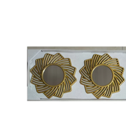Ensemble de 3 miroirs muraux ronds vintage en treillis creux, miroirs décoratifs en métal pour chambre à coucher, entrée, mur de fond, vente en gros usine