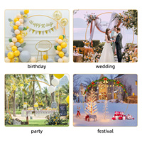 Bingkai Lingkaran Garland Latar Belakang Photo Booth, Dekorasi Ulang Tahun, Stand Arch Balon