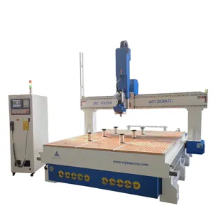 Máquina de madera CNC de husillo de 4 ejes, máquina cnc de grabado 3D, precio de suministro de fábrica