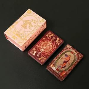 Nouveau jeu de cartes de tarot rose à fleurs, 78 cartes, imperméables, avec impression doré<span class=keywords><strong>e</strong></span> à chaud, jeu de divination, jeu de cartes - Product Image 4