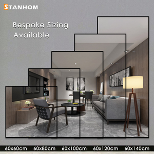 STANHOM Miroir mural à cadre rectangulaire en aluminium Miroir mural pleine longueur pour décoration intérieure moderne - Product Image 3