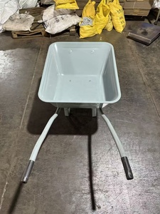 <span class=keywords><strong>Brouette</strong></span> robuste grise WB2011 avec roue pneumatique, pour usage industriel, jardinage et construction - Product Image 3