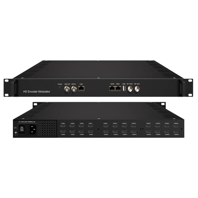 NDS3536S 24 HDI DVB-C/T ISDBT ATSC RF OUT to RF modulator Encoder for radio & broadcasting equipment Satellite System