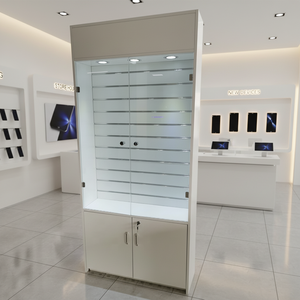 Illuminazione a LED negozio mobili Design pavimento-Display in vetro per vetrina accessori per telefono gioielli prodotti espositori rack - Product Image 1
