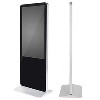 Support de sol 4K UHD 65 pouces LED LCD Affichage vidéo Digital Totem Poster Monitor