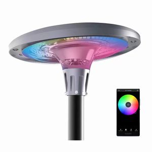 Lampes solaires LED pour jardin, patio, allée, imperméables, pour l'extérieur, ultra brillantes, à changement de couleur, aspect métallique - Product Image 2