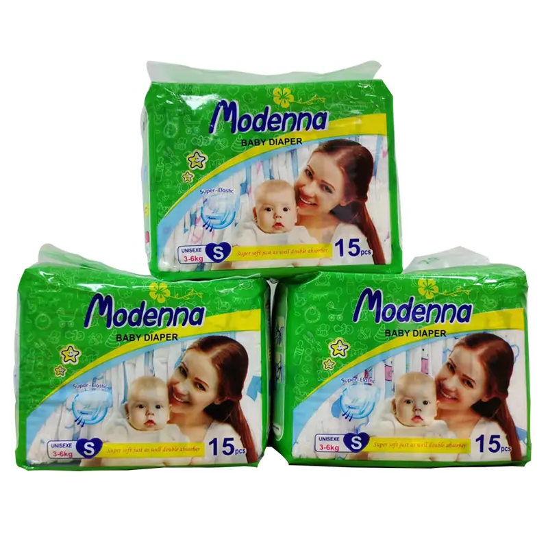 Own brand disposable cotton breathable economical super soft high quality pampering baby diaper from China manufacturer