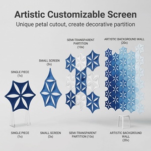 Panneau Acoustique 3D USONG Bestseller en PET E0 ROHS, Contrôle de l'Écho en Polyester, Écran de Séparation Personnalisé pour Bureau, Studio, Home Cinéma - Product Image 3