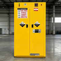 Armoire de stockage de produits chimiques dangereux en acier de style industriel moderne, armoire de sécurité ignifuge pour usage scolaire, inflammable, toxique