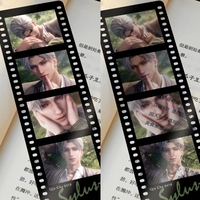 Sisipan Gambar plastik bening bingkai Booth foto Strip PVC kartu Film transparan kartu Strip untuk 2*6 Strip inci foto