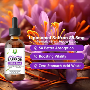 Liquide de safran liposomal direct du fabricant avec prise en charge sans sucre Gestion de la santé être ajouté à l'eau pour la famille - Product Image 5