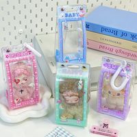 Sac bandoulière Itabag en PVC pour étudiant, motif poupée japonaise mignonne de dessin animé, support de badge et boîte à lait, personnalisable, 10cm/15cm