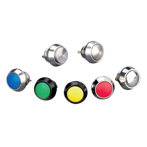 12mm Stainless Steel Waterproof IP65 1NO Momentary Push Button Switch for Home Appliances - Product Image 1