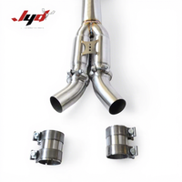 Tuyau intermédiaire d'échappement haute performance en acier inoxydable SS304 avec résonateur pour BMW M2 G87 S55 3.0T 2021-2023, vente en gros