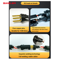 Câble XLR professionnel OEM 3 broches mâle-femelle, blindé OFC, pour microphone, mixeur audio, DMX