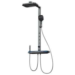 Pomme de douche suralimentée multifonctionnelle Authentique Nouveau Style Lumière Ambiante Température Constante Table Retour Bain Douche Robinets - Product Image 1