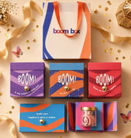 Boîte surprise personnalisée avec papillon volant pour l'emballage de cupcakes d'anniversaire, boîte à surprise de luxe et ensemble de sacs en papier