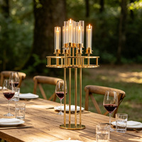 Nouveauté : Chandelier en fer forgé à 13 têtes, style moderne et luxueux, idéal pour les mariages, les allées et les tables centrales de salle, ornement décoratif, produit le plus vendu.