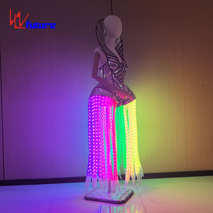 Falda de fiesta de luz luminosa LED a todo color Falda brillante intermitente con Ideal para <span class=keywords><strong>baile</strong></span> de salón, fiestas Rave, festivales - Product Image 3