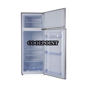 7.69 pieds cubes Double <span class=keywords><strong>Portes</strong></span> Congélateur supérieur Réfrigérateur inférieur Réfrigérateur vertical solaire - Product Image 4